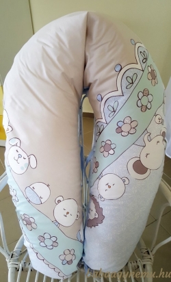 Virágálom kék- Baba- mama párna termék főképe