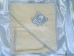 Bézs - elefánt hímzéssel termék főképe