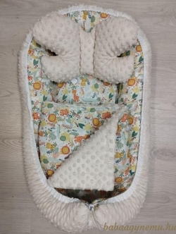 Vadvilág- minky- 3 részes minky babafészek szett termék főképe