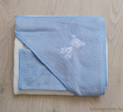 Fehér-kék -  kis zsiráf hímzéssel termék főképe