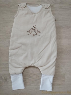 Premi bézs-madárka - Tipegő hálózsák termék főképe